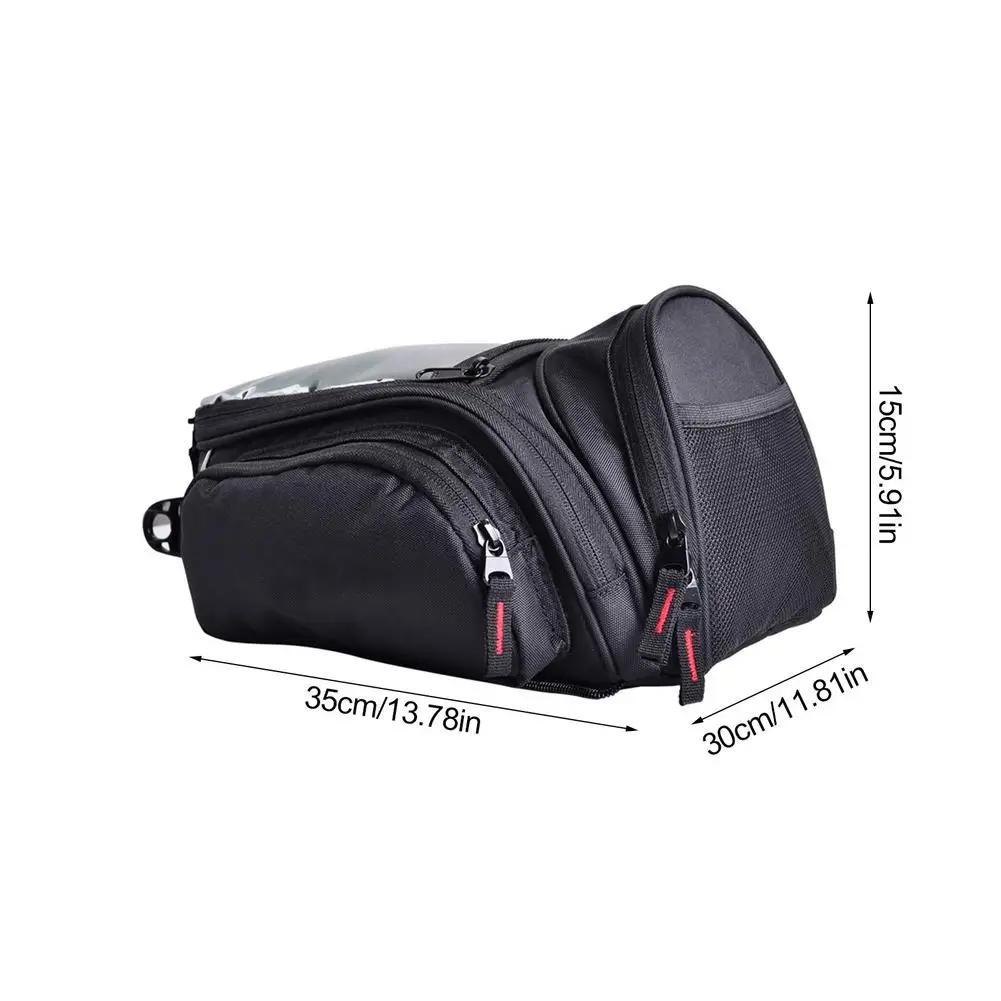 

Quick Release Motorcycle Bag Motorcycle Fuel Tank Bag 4 Pockets Waterproof Bag Shoulder Bag Suitable For Most Motorcycles