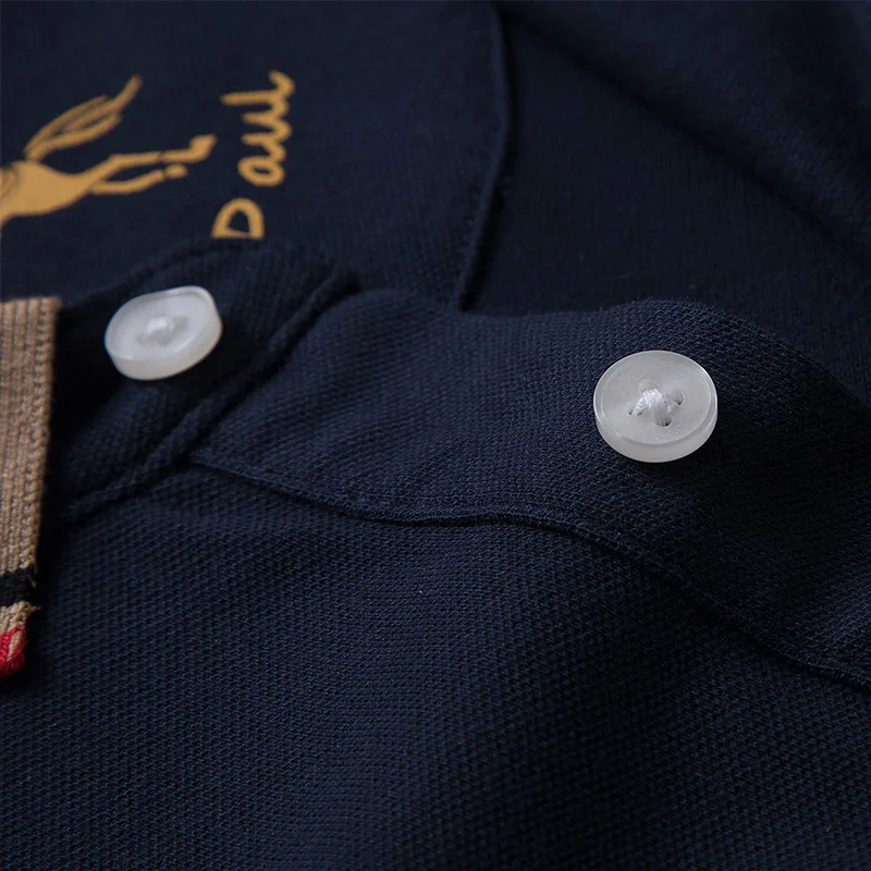 

2021 new solid color short-sleeved polo shirt men's summer British fashion men's cotton lapel knitted polo shirt