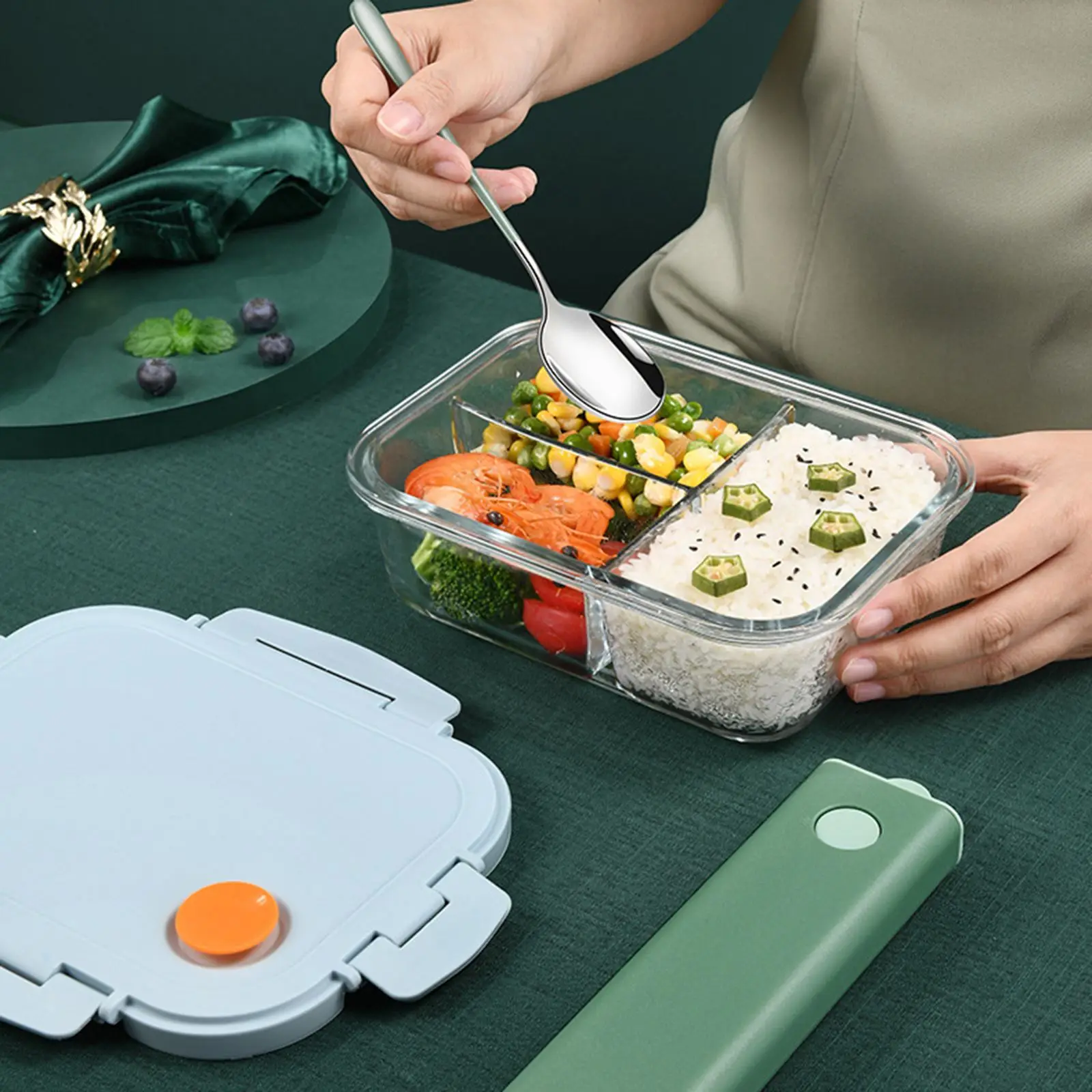 Дорожная посуда портативный набор многоразовых столовых приборов из