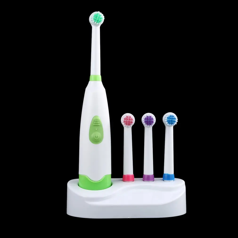 

HOT Fashion Electric Oral Care Toothbrush Replacement With 4 Teeth Brush Heads Bathroom Drop Shipping Wholesale 2018 Hot New