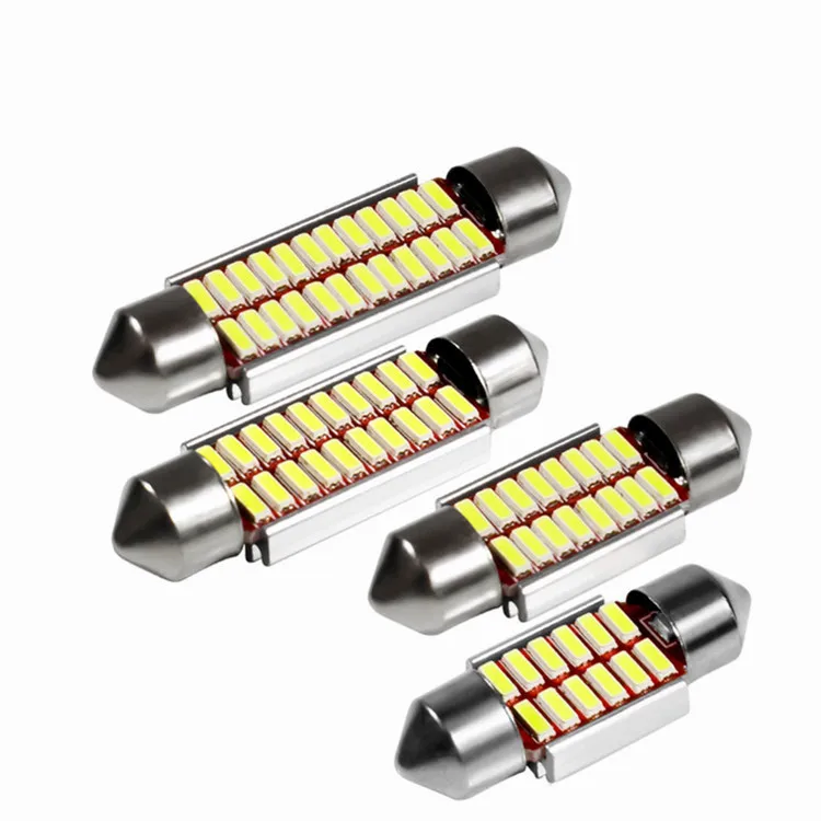 Новый Canbus C5W C10W гирлянда 31 мм 36 мм/39 мм/41 4014 лампы 12/16/20/24SMD светодиодный интерьер