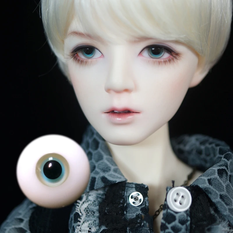 Allaosify BJD маленькие очки Lris глазное яблоко Евангелия Kurome светильник голубые 14/16 мм