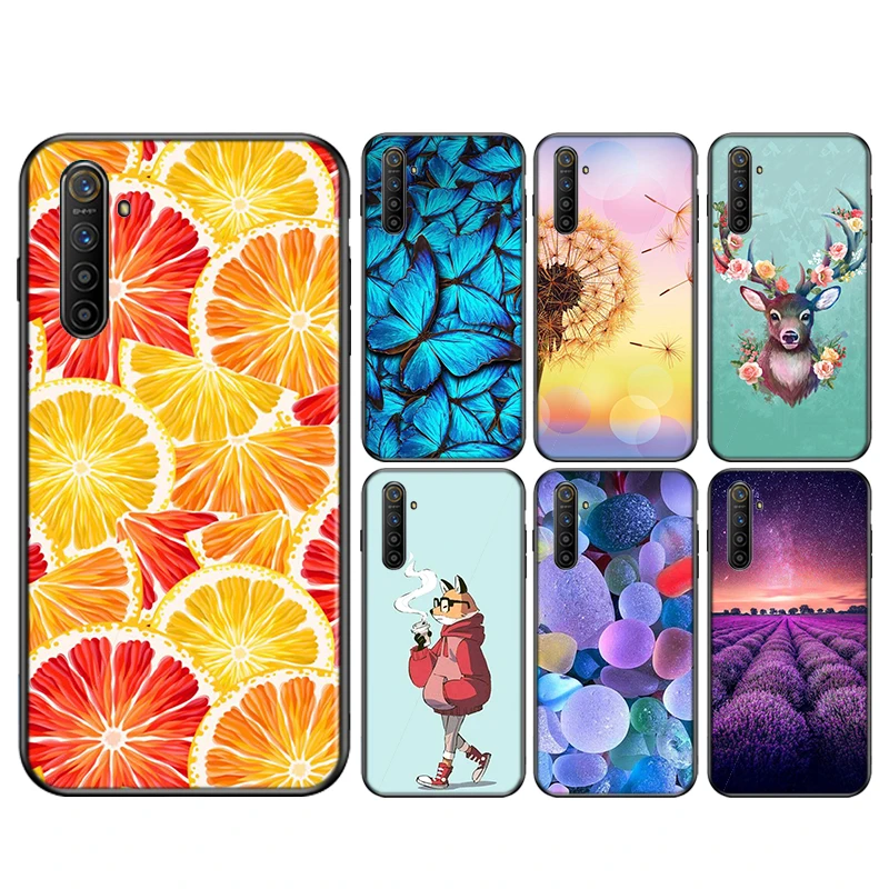 

Cartoon Printed Silicone Cover For OPPO Reno 4 3 Pro 10X Zoom 2 Z F Realme ACE C2 X2 Pro 5G Phone Case