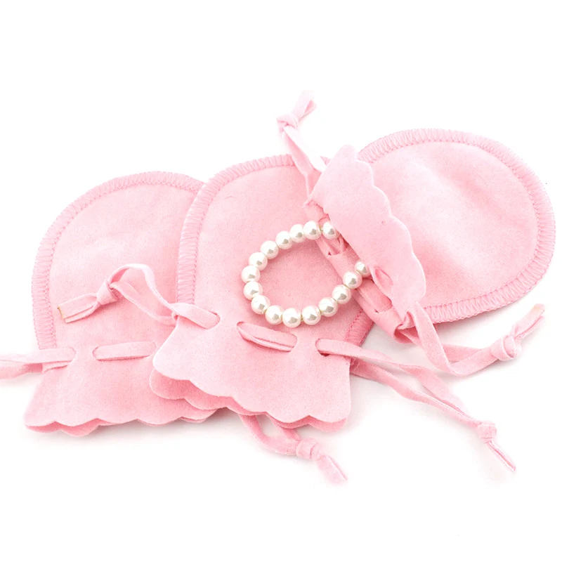 

10pcs/lot Fashion 7*9cm Velvet Bag Drawstring Calabash Pouch Jewelry bag Calabash Shape Packing Wedding/Christmas Gift Bag