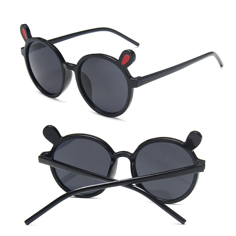 47-17-132 детские пластиковые солнцезащитные очки для девочек модные круглые с милым