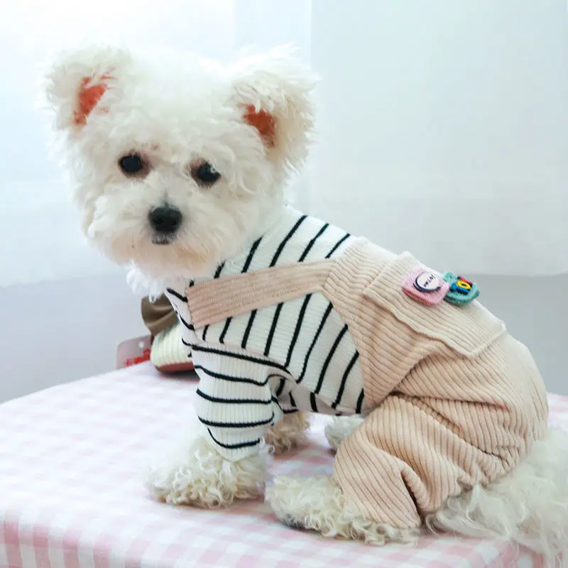 

Dog Autumn And Winter New Four Legged Student Strap Pants Thin Pet Teddy Than Bear Couple Dress Handsome Vip Puppy Cat