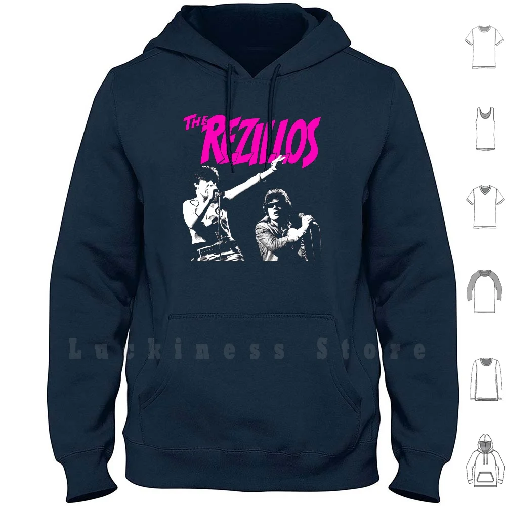 

The Rezillos-Live Hoodies Long Sleeve The Rezillos Punk Rock Alternative New Wave 1970s 70s 1980s 80s