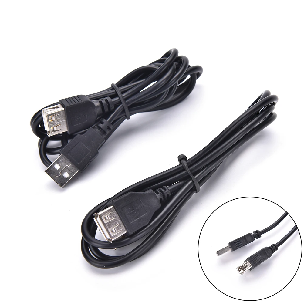 

1m/1.5m USB 2.0 EXTENSION Cable Lead A Male Plug to A Female Socket Short