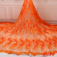 african lace fabric 2019 hot sale tulle lace fabric high quality 3d french lace fabric embroidery tulle lace fabric ya2787b 16