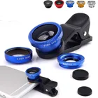 Рыбий глаз объектив широкоугольный Макро Рыбий глаз набор линз для камеры с зажимом для Мобильный телефон Объективы Rybie Oko Makro Obiektyw Do Telefonu