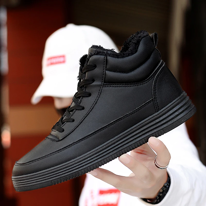 Теплая обувь для бега с флисовой подкладкой Модные удобные мужские кроссовки