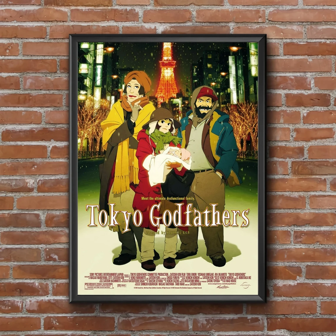 

Tokyo Godfathers Anime Canvas Poster Home Wall Painting Decoration (No Frame)