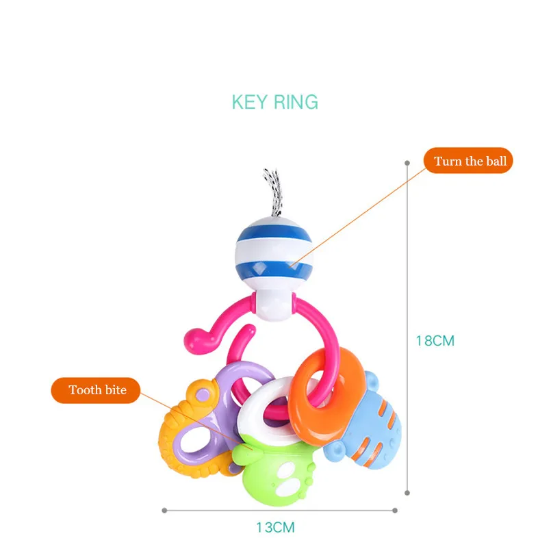 Золотой toys for baby 0-12 month plastic Animal model toy toddler boy teether rattle crib mobile frog toys for children sensory toys - Цвет: Золотой