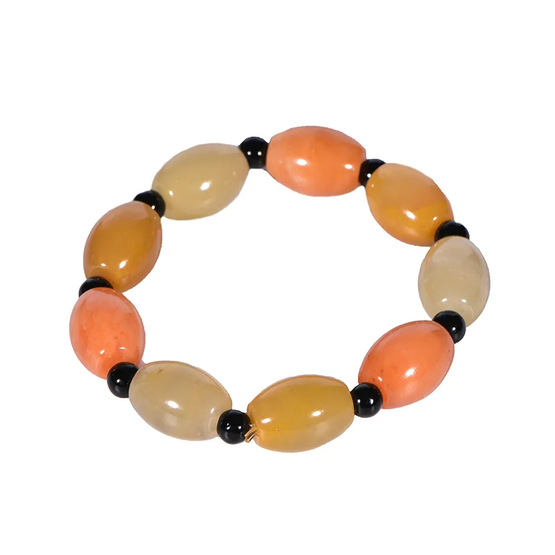 

Chinese Natural Jade Hand-carved Jade Bracelet Fashion Boutique Jewelry Men and Women Hand-string Gifts Accessories