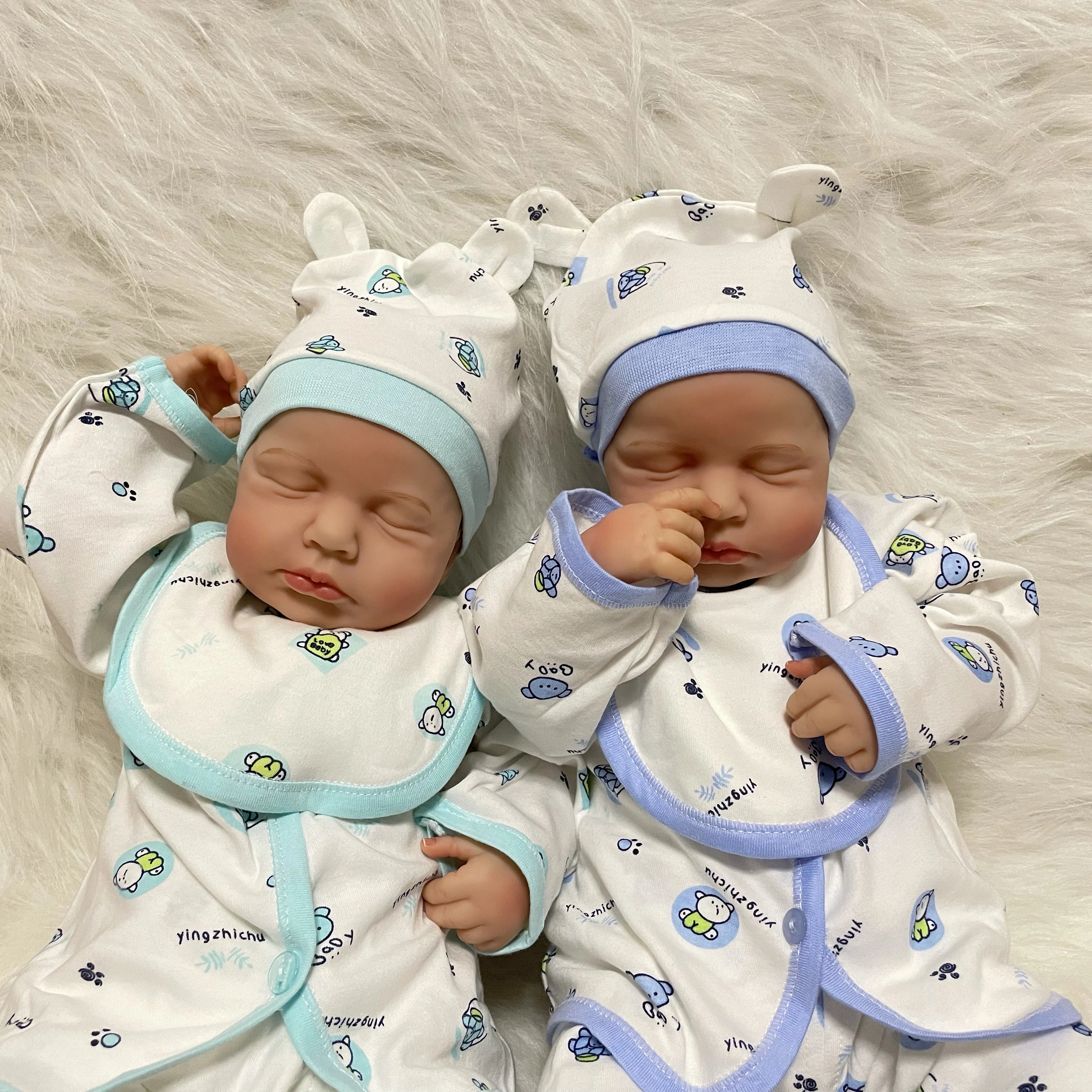 

Bebe Reborn Baby Doll LouLou Twins Baby Realistic Like Real Baby Painted Finished LouLou Ready Reborn Boy Christmas Gift