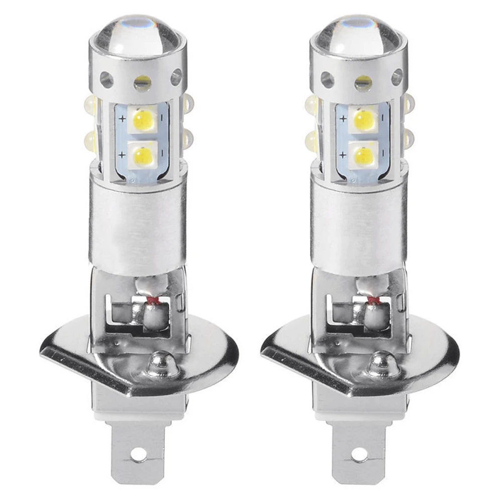 Лампы противотуманные автомобильные дальнего и ближнего света 6000K H1 80 Вт 2