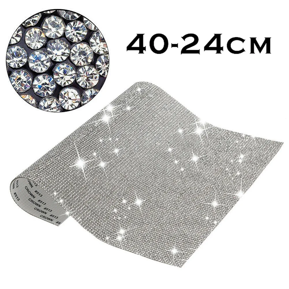 

Diamond Rhinestone Sticker Glitter Laptop Phone Sheet 40*24cm Anti-scratch