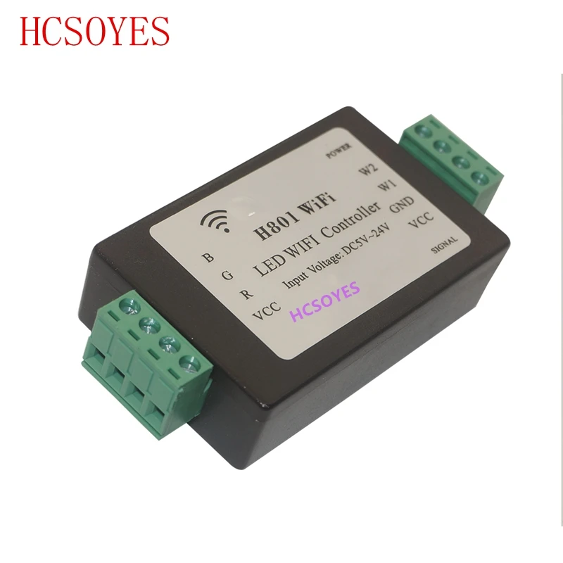 

1pcs DC5-24V H801 RGBW wifi Controllerfor Led Strip