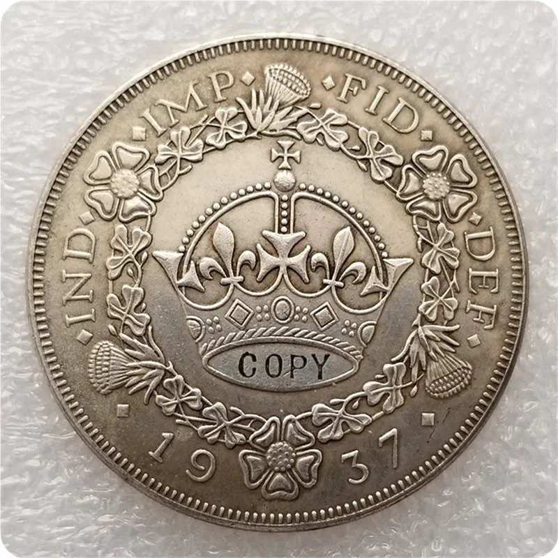 1937 копия монет короны венка с узором Эдварда VIII | Дом и сад