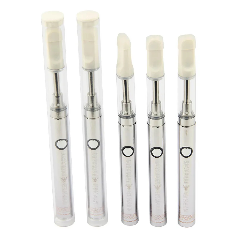 

5Pcs e Smart CBD MOD Vape Pen Electronic Cigarette 350mah Battery Ceramic Coil cartridge vaporizer vapes kit for thick oil
