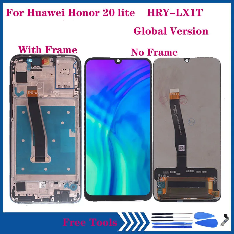 ЖК-дисплей 6 21 дюйма для Huawei Honor 20 Lite HRY-LX1T глобальная версия сенсорный экран
