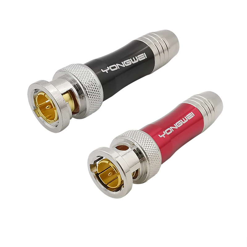 2 шт. разъем BNC для видеокабеля HD SDI коаксиальный медный сердечник 75-5 паяльная