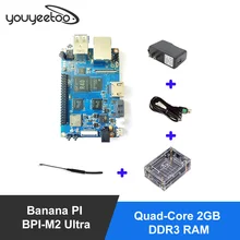 BPI M2 Ultra R40 Quad-Core 2GB DDR3 RAM with SATA WiFi Bluetooth 8GB eMMC demo board Single Board Computer