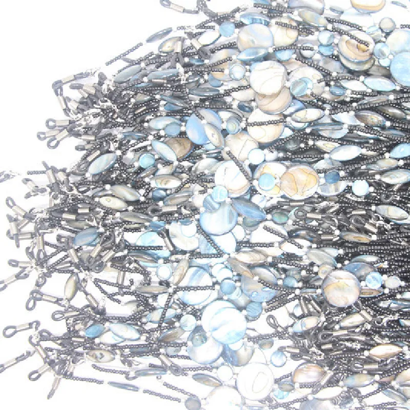 

10pcs/Lot Shell Beaded Sunglasses Lanyards Outdoor Eyewear Ropes Women Beads Glasses Strap Chains Fashion Eyeglasses Accessories