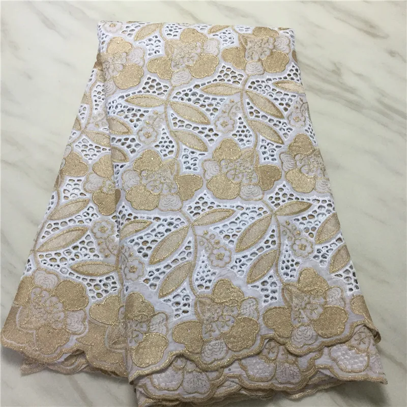 Дешевая африканская кружевная ткань 100% хлопок 2020 Высококачественный кружевной