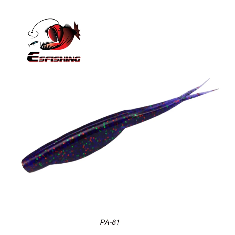 PA81 ESFISHING рыболовные приманки мягкие супер флюк 120 мм 8 г 6 шт. рыболовные аксессуары снасти Leurre soule рыболовные снасти - Цвет: PA81