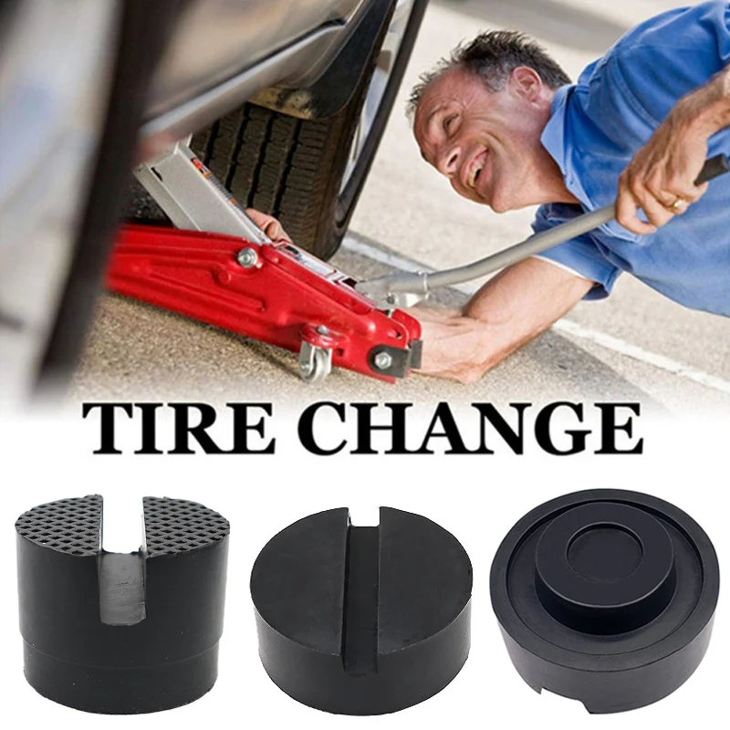 Автомобильный подъемник черные резиновые накладки щелевые для домкрата рамка