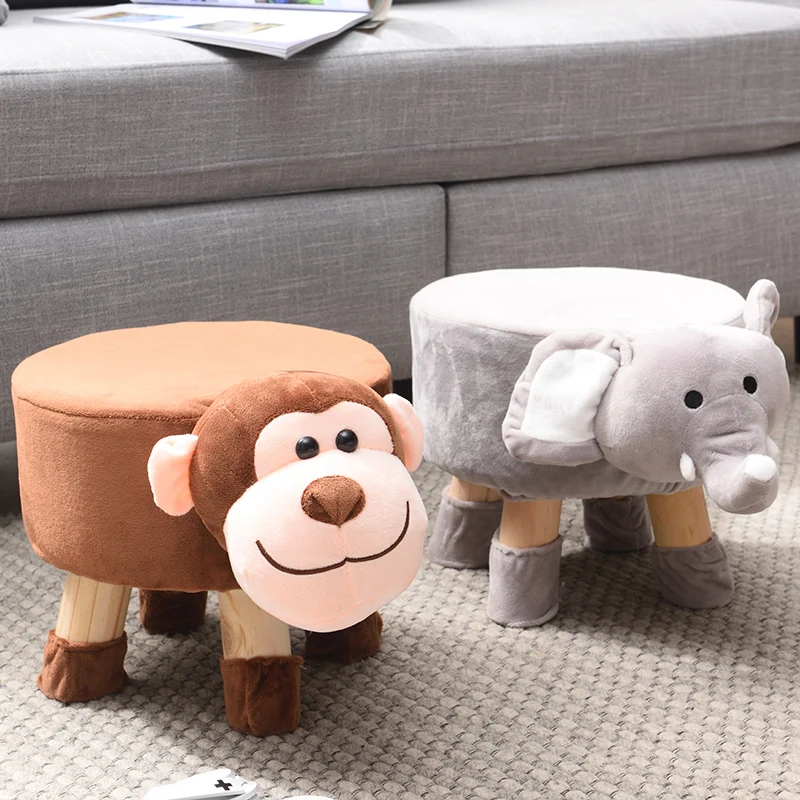 Табурет с животными для дома милый детский мультяшный диван креативный