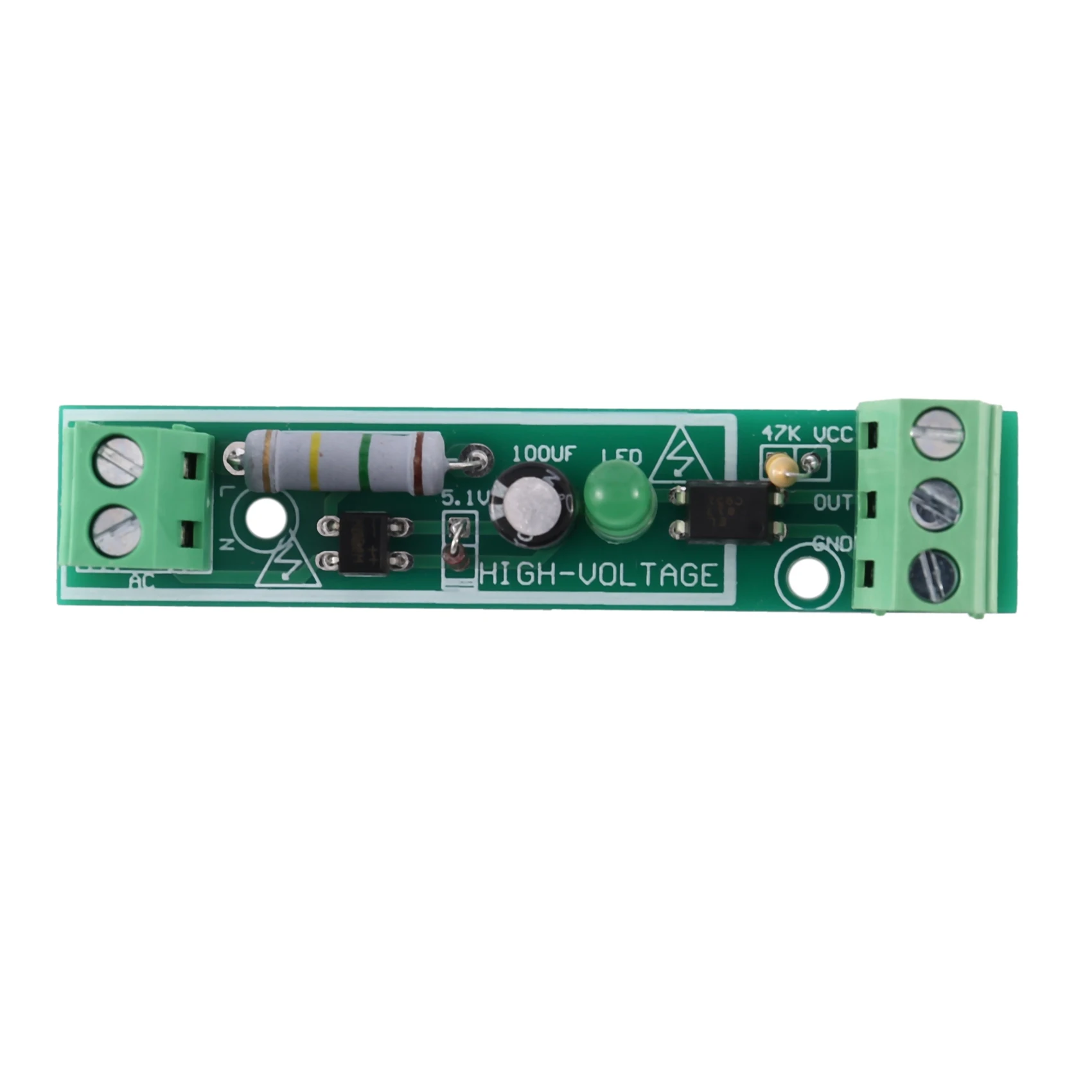 5PCS AC 220V Optocoupler Isolation Module Voltage Detector Board TTL 3-5V SCM Testing for Microcontroller Adaptive PLC | Безопасность и