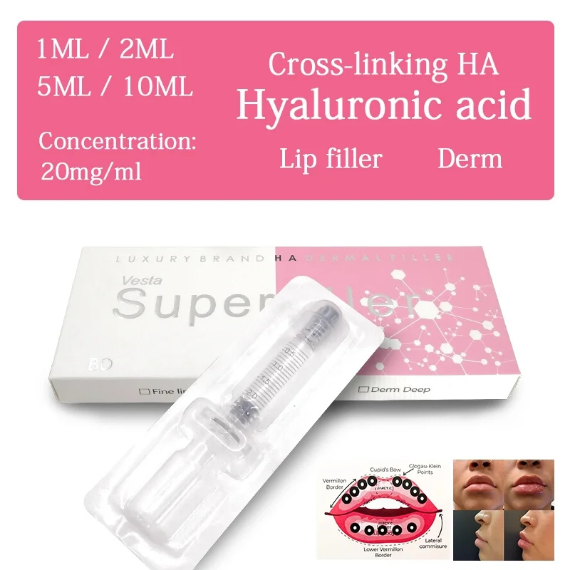 

1ml/2ml/5ml/10ml Superfi Lip Hyaluronic Acid Use For Hyaluron Pen WIth Box
