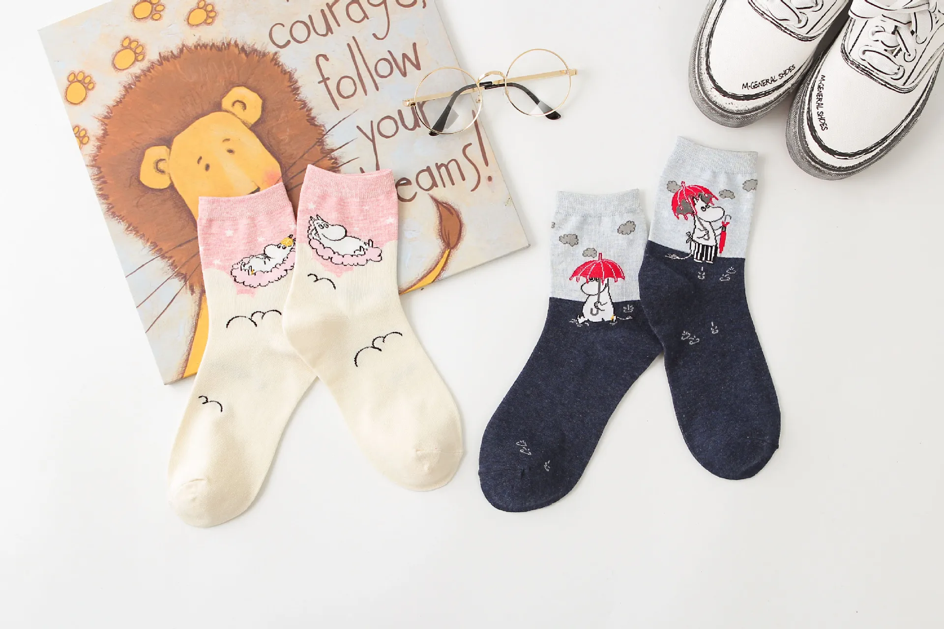 Новая мода Mumin Муми-долина мультфильм милый Косплей Украина носки для женщин хлопок medias de mujer tobilleras улица хип-хоп 1 пара
