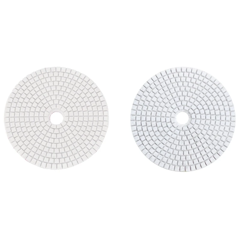 

2Pcs 5 Inch 125Mm Wet Diamond Polishing Pads Marble Granite, Grits 30 & 400