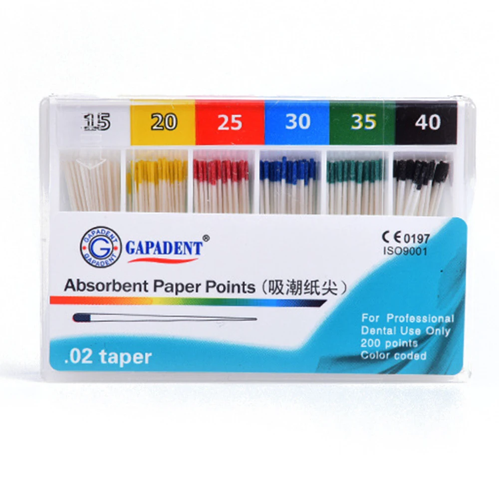 200 шт./упак. Стоматологическая абсорбирующая бумага для отмены корней