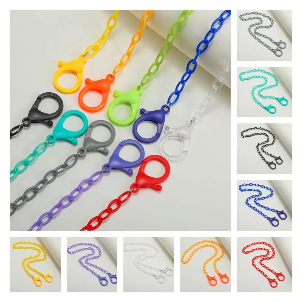 

Acrylic Face Cover Chain Exquisite Bright-colored Multi-use Comfortable Face Cover Cord for Party