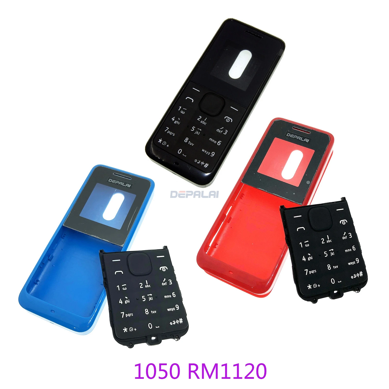 2018 для Nokia 105 Корпус Передняя Лицевая панель рамка чехол + задняя крышка/крышка