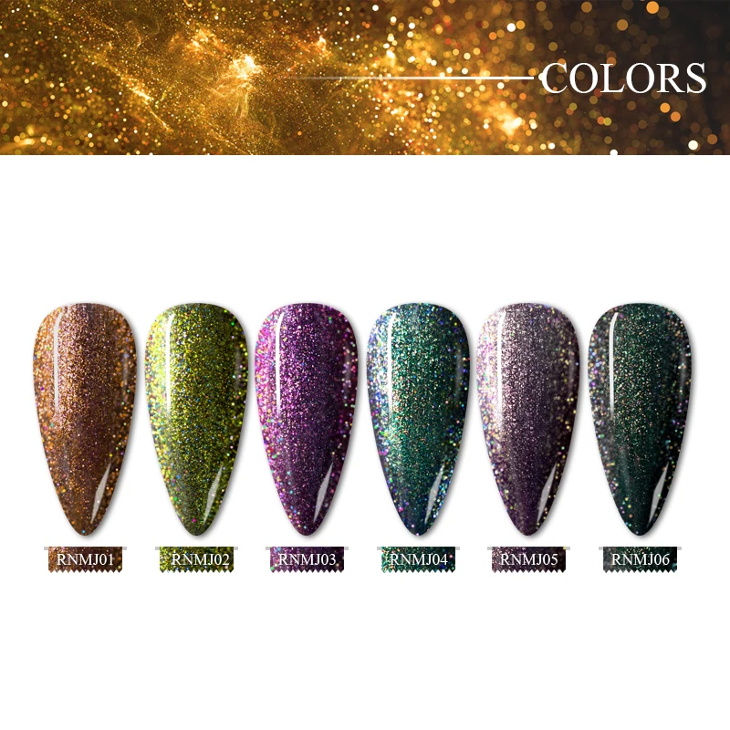 Гель-лак для ногтей с блестками 8 мл | Красота и здоровье