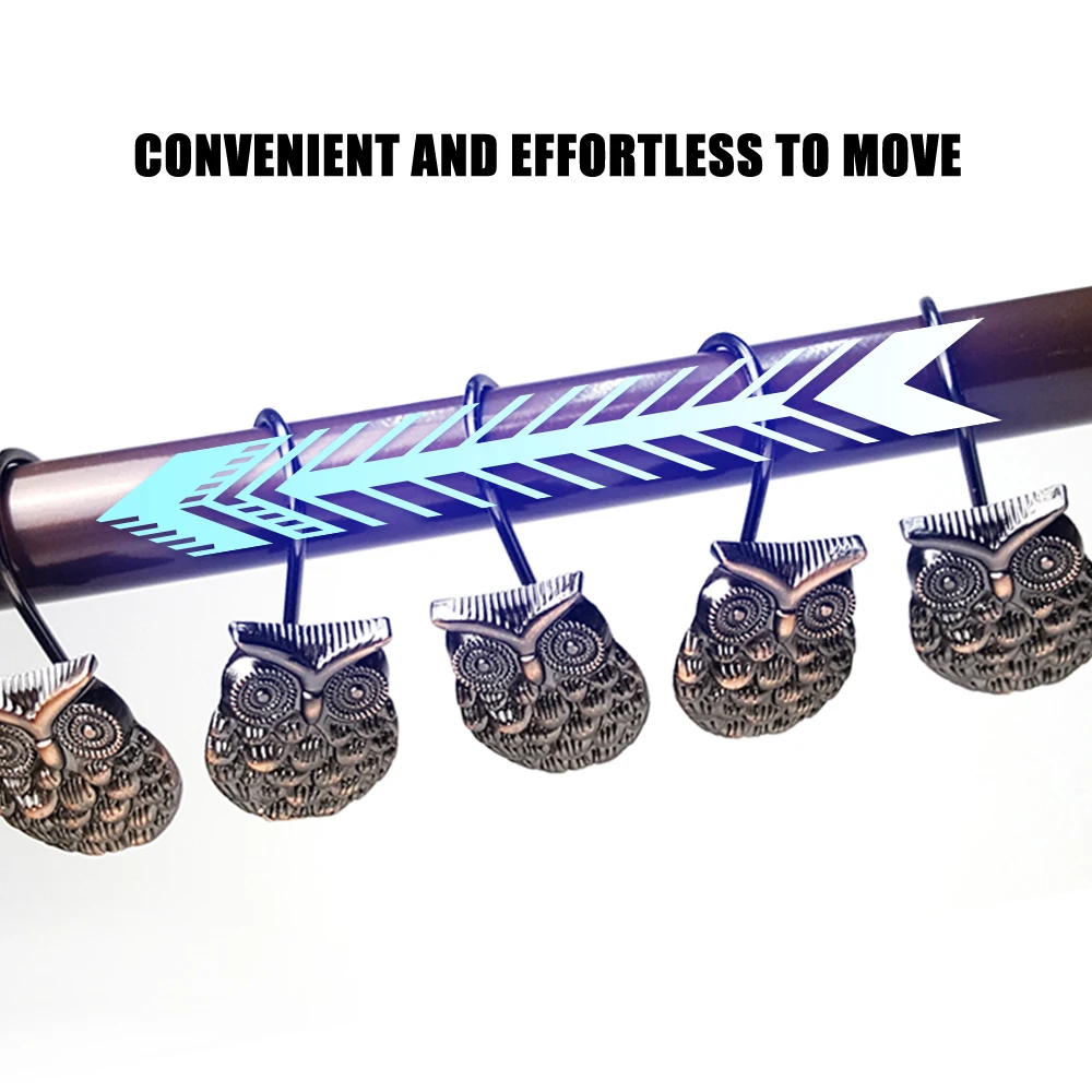 Горячая Сова декоративный занавес для ванной s Крючки Кольца занавески душа