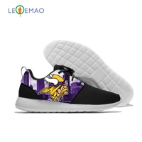 running vikings casual shoes for men sneakers print breathable funny lightweight minnesota fans football fans sport shoes