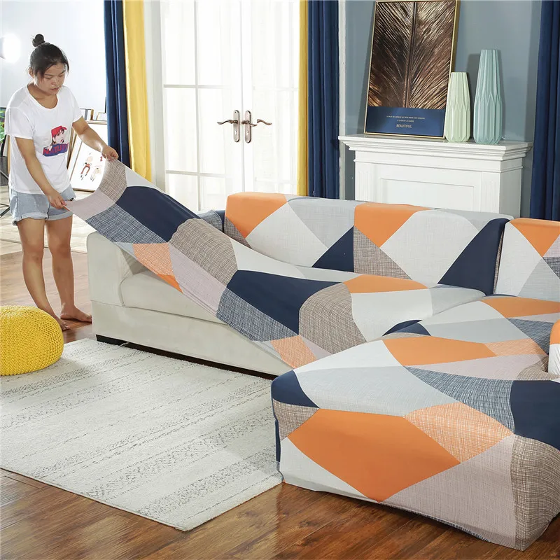Угловой чехол для дивана эластичное покрытие домашних животных из полиэстера