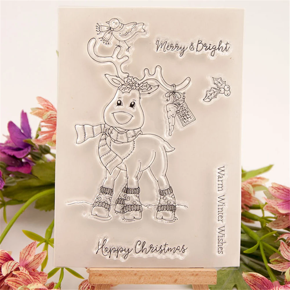 Олененок штампы и набор металлических штампов для скрапбукинга поделки