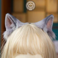 mmgg new cat neko ears hairhoop headwear headband for anime lolita cosplay costume earring accessories headwear headband