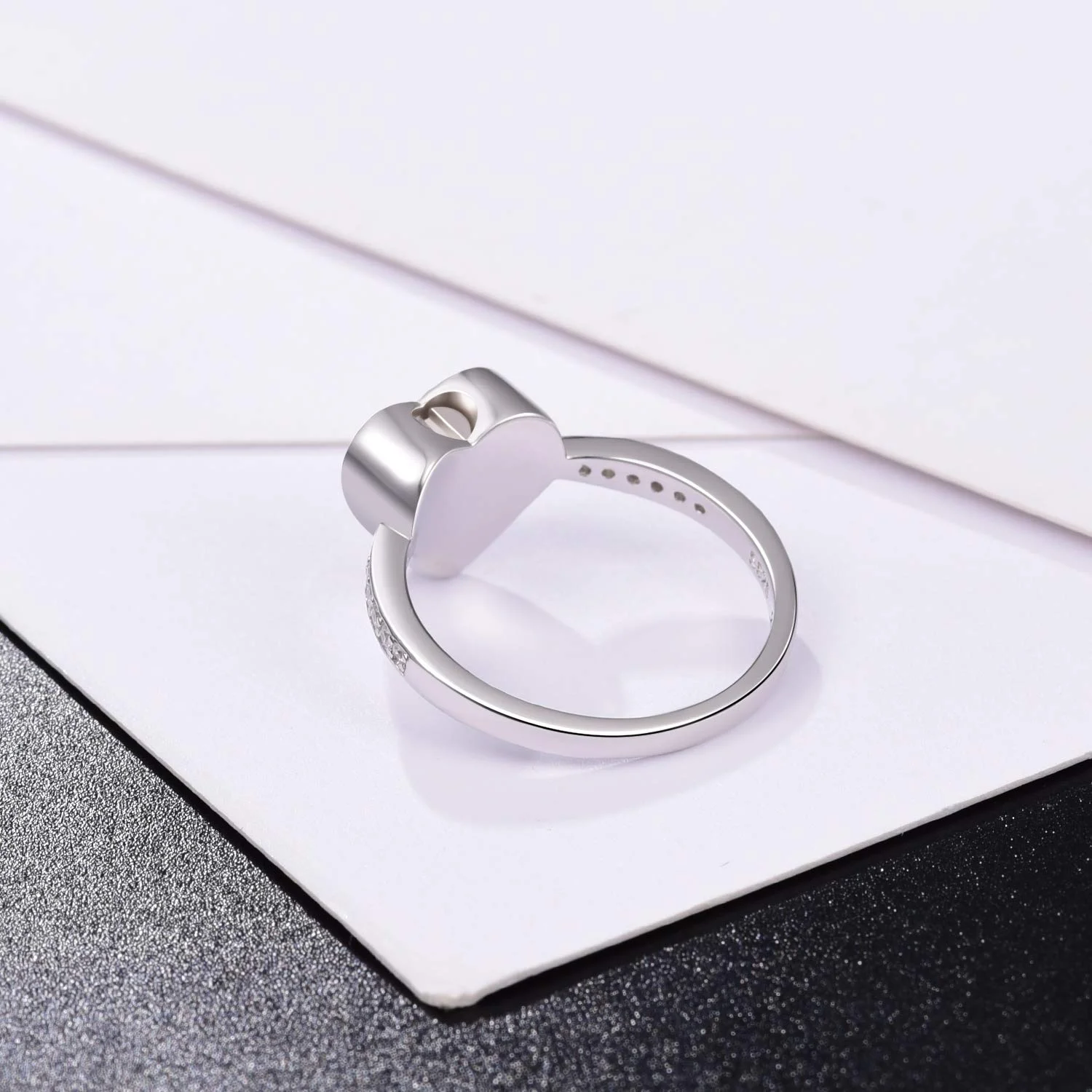 Навсегда в моем сердечко Кремация кольцо с урной для праха держать любят машина