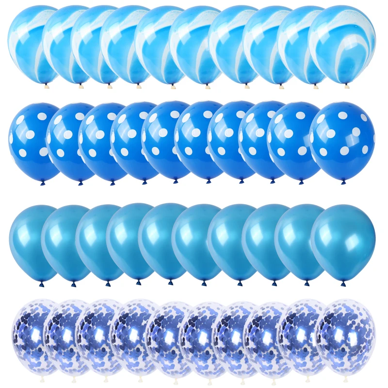 40 шт. металлические гелиевые шары с конфетти | Дом и сад