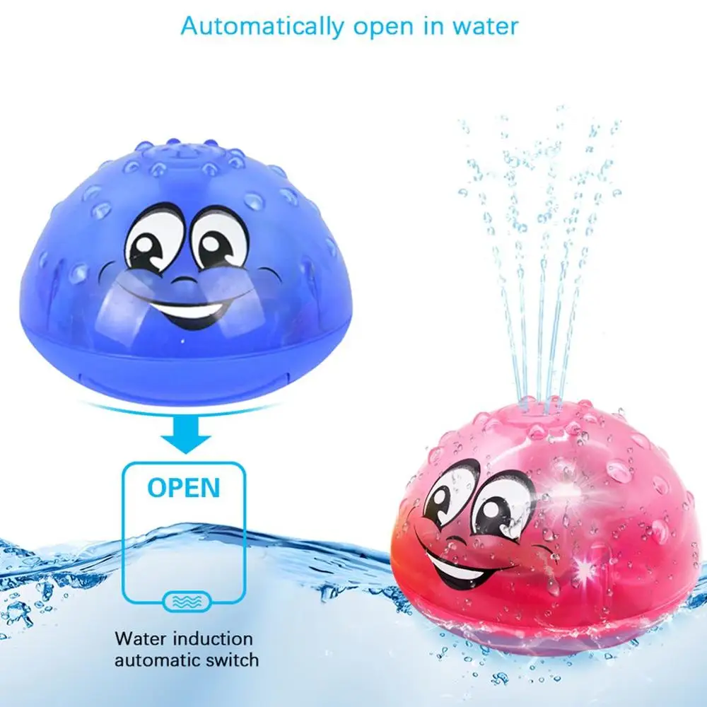 

Bath Toy Spray Water Light Sprinkler Ball Water Splashing Water Toys Pool Kids Toys Cute Cartoon Children Bathe In Water Toys