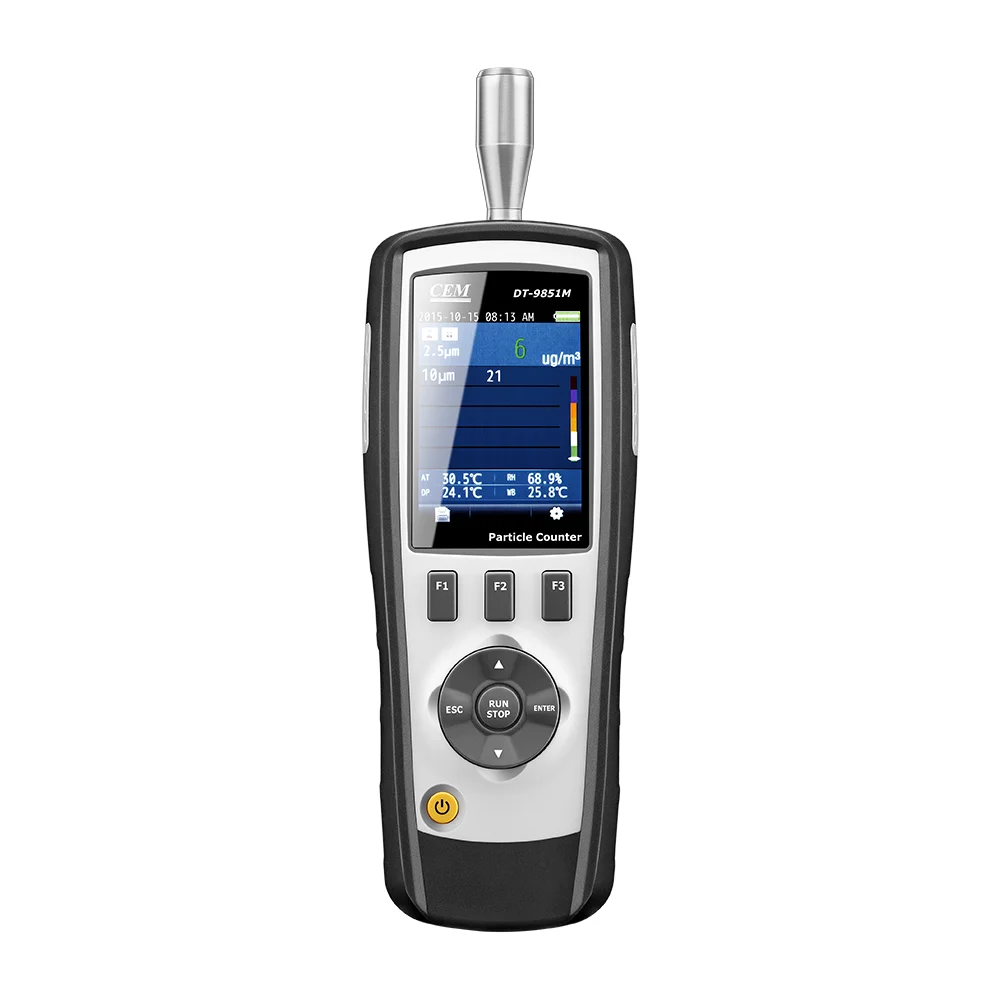

CEM DT-9851M Gas Detector Air Quality Meter Laser Particle Counter