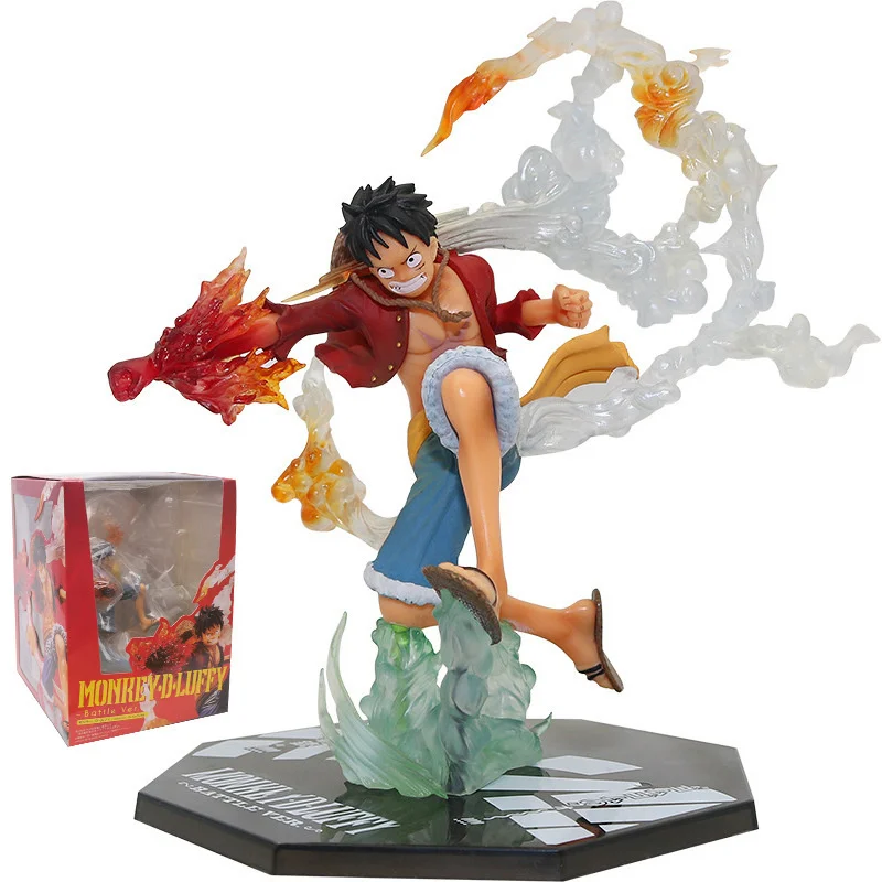 

Anime One Piece Figure Fire Fist Luffy Ace Figurine Roronoa Zoro Action Figures Diable Jambe Sanji PVC Collection Model Toys